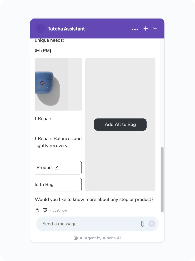 Tatcha Agentic Checkout