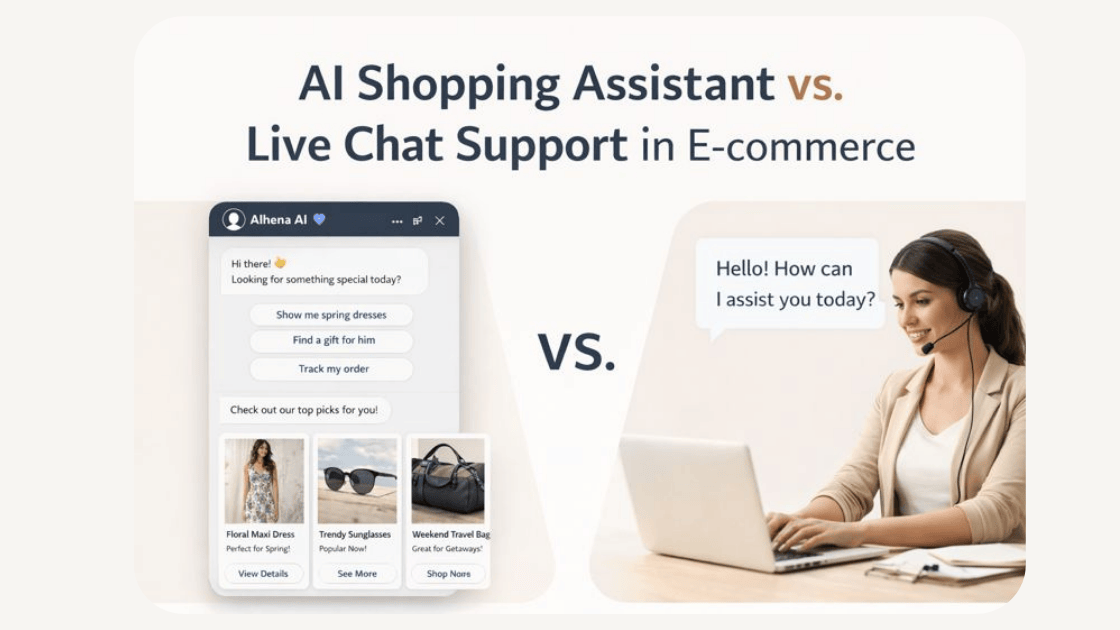 Is an AI shopping assistant better than live chat for improving e-commerce customer experience?