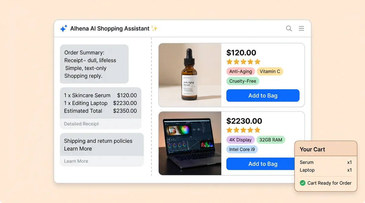 AI search monitoring dashboard showing how ecommerce brands track what ChatGPT and Perplexity say about their products