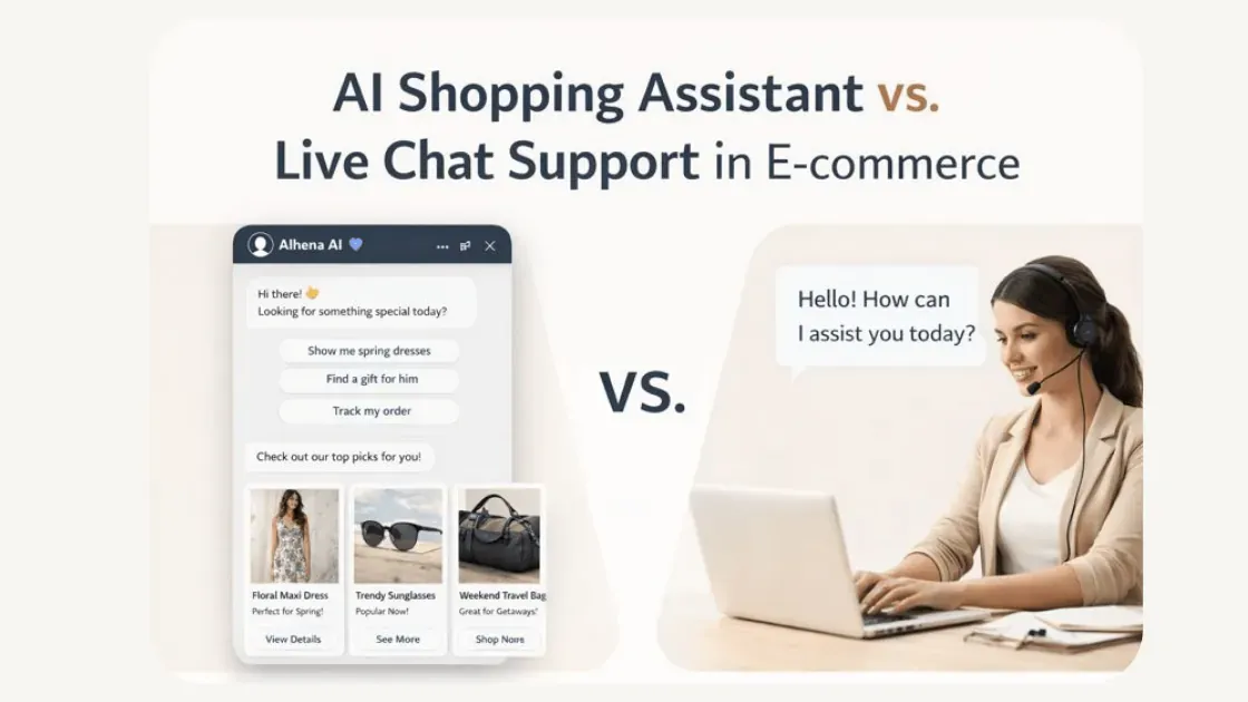 Is an AI shopping assistant better than live chat for improving e-commerce customer experience?