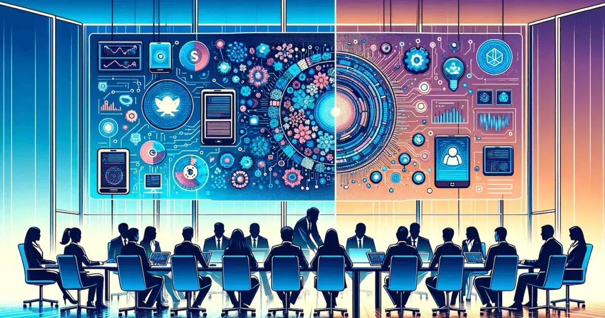 When the boardroom meets the motherboard—strategy and tech in perfect sync.