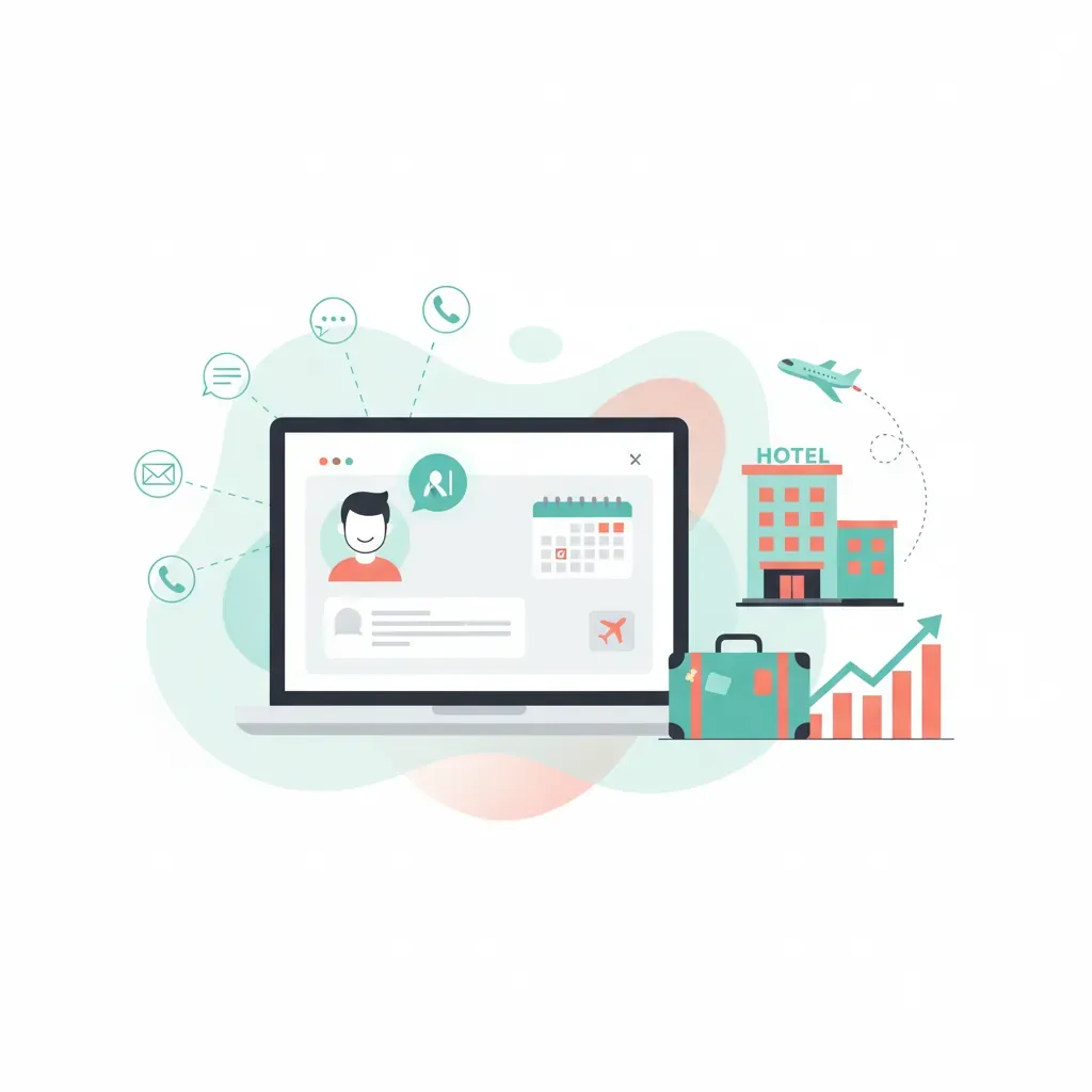 AI in hospitality booking assistant for travel e-commerce with omnichannel communication