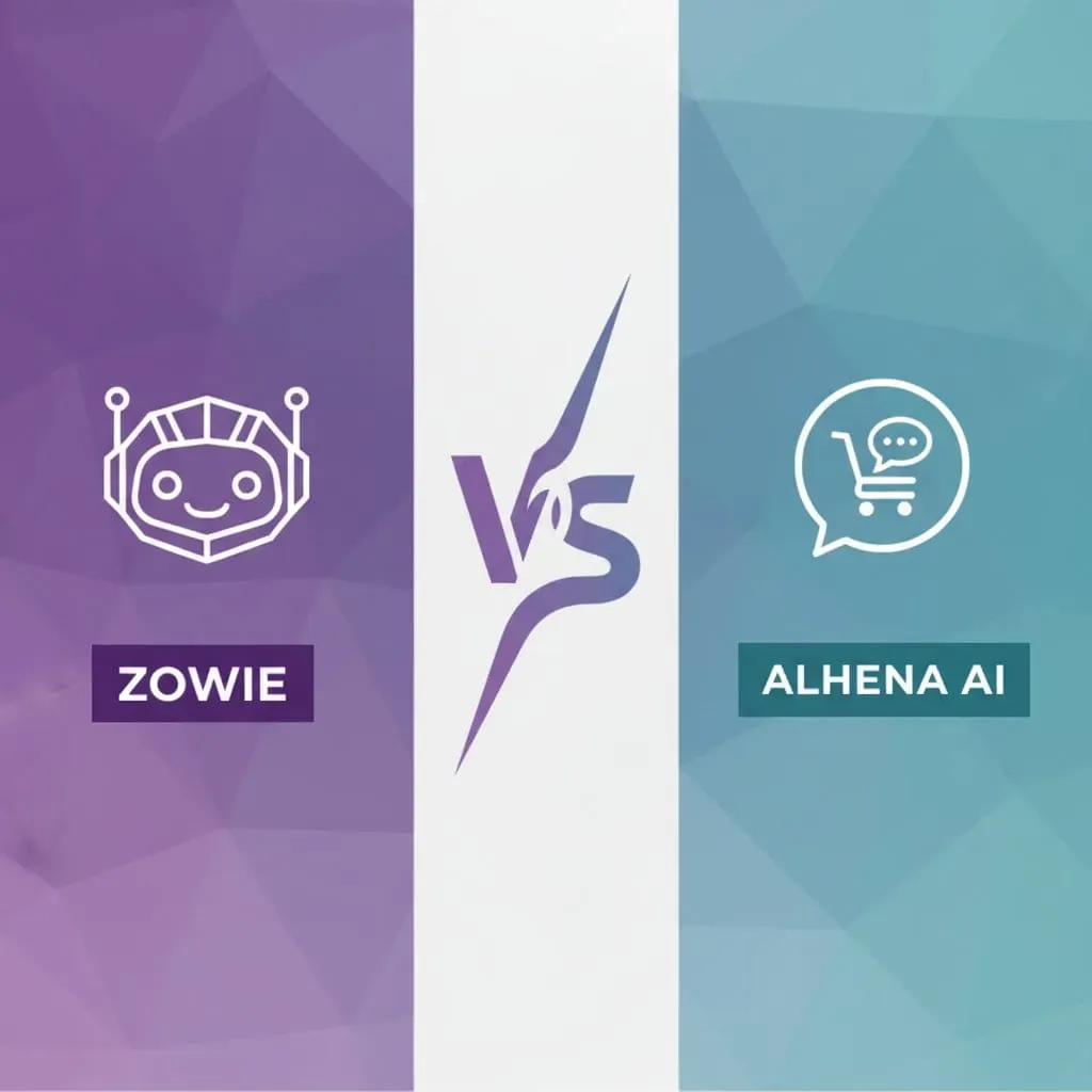 Alhena AI vs Zowie comparison for ecommerce AI chatbot