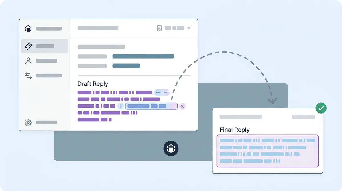 How Agent Assist learns each support agent writing style through edit observation