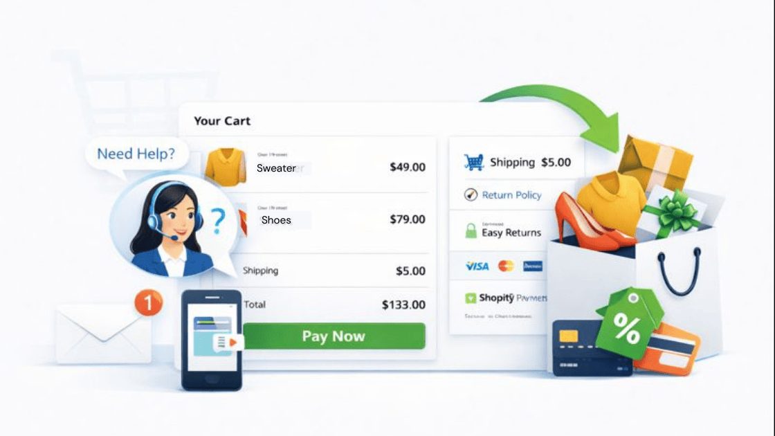 7 Ways AI Shopping Assistants Reduce Cart Abandonment and Recover Lost Revenue