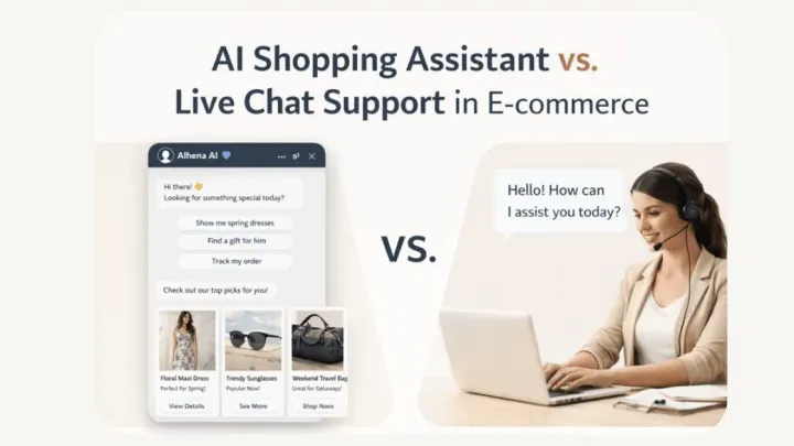 Is an AI shopping assistant better than live chat for improving e-commerce customer experience?