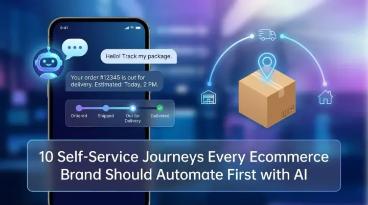 10 Self-Service Journeys Every Ecommerce Brand Should Automate First with AI