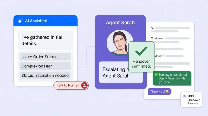 Designing for Trust: The UX Patterns That Make Hybrid AI Support Work